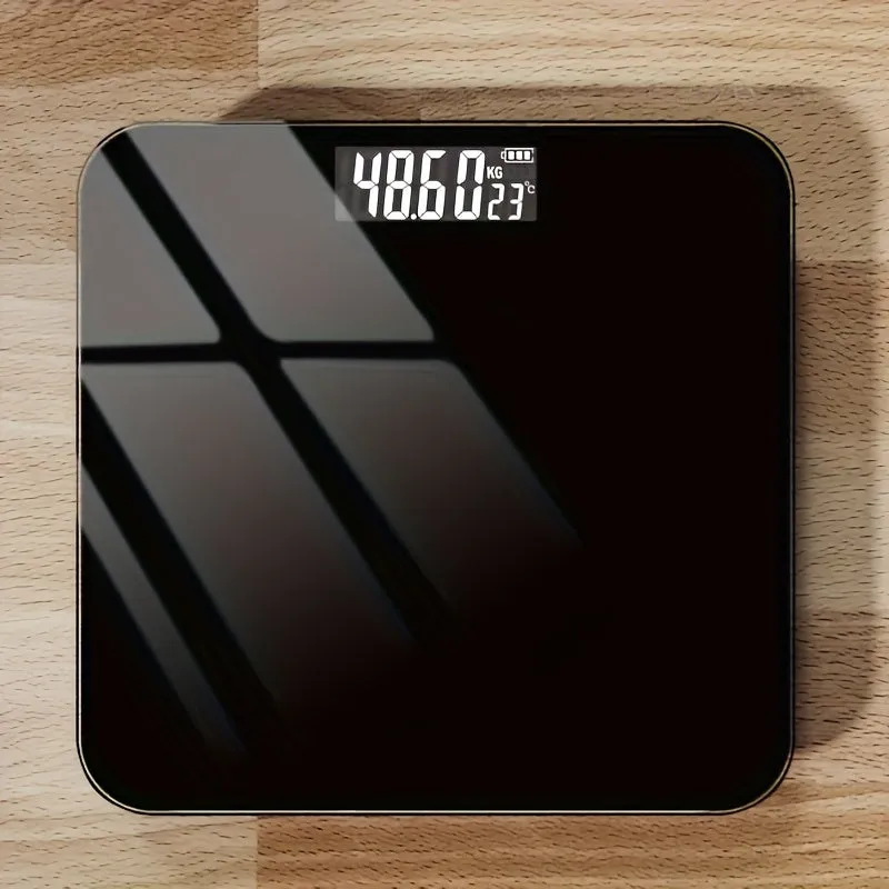 1pc High-Precision Digital Bathroom Scale - Compact & Durable Design, Accurate Body Weight Measurement, Battery-Operated for Home Use