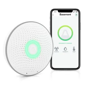 Airthings Wave 2nd Generation Smart Radon Gas Detector, Free App & Dashboard, Humidity and Temp, Accurate, No Lab Fees, Battery-operated, Bluetooth, Works With Google Assistant, Amazon Alexa 2950