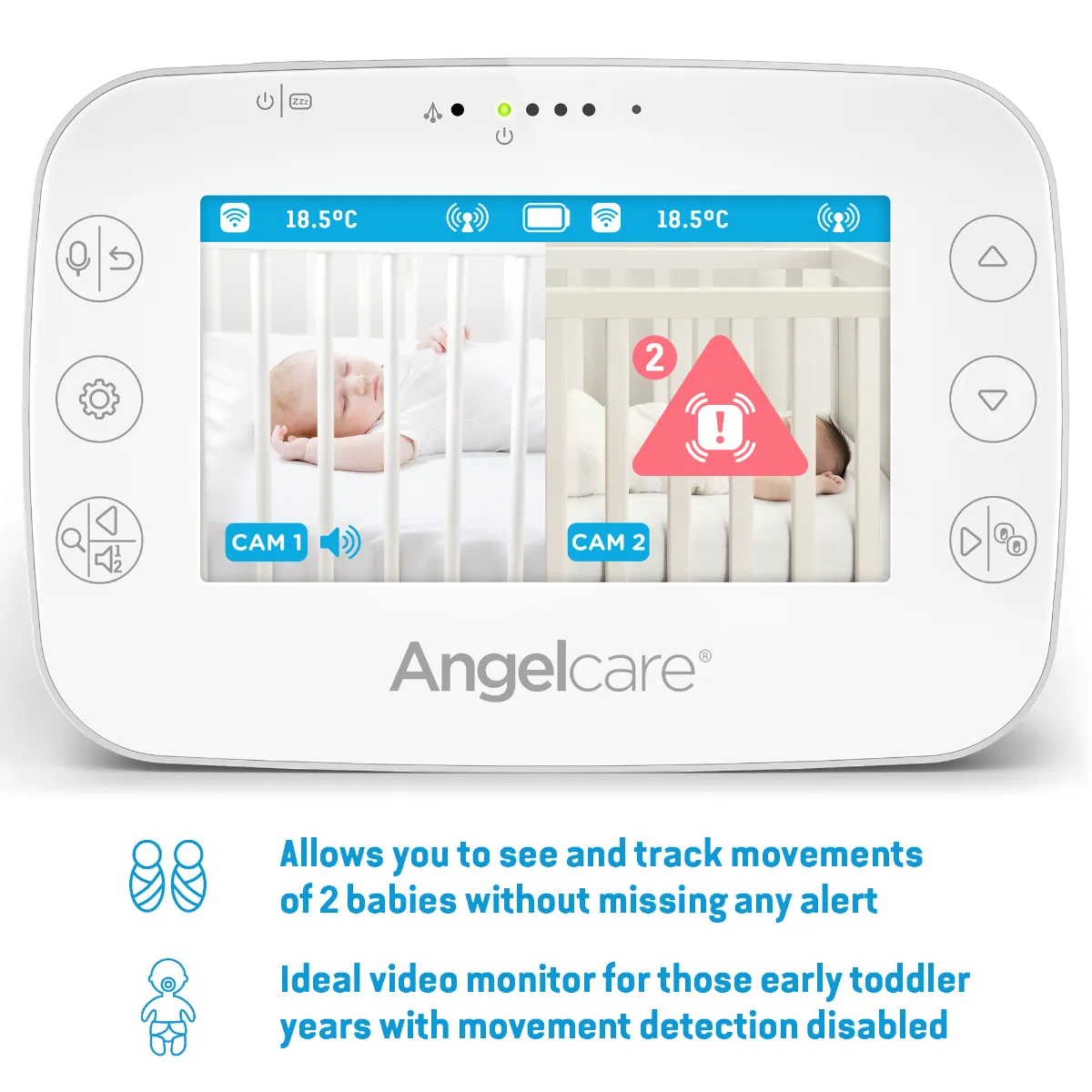 Angelcare AC327 Baby Video/Movement Monitor   Bonus Camera Valued at $229