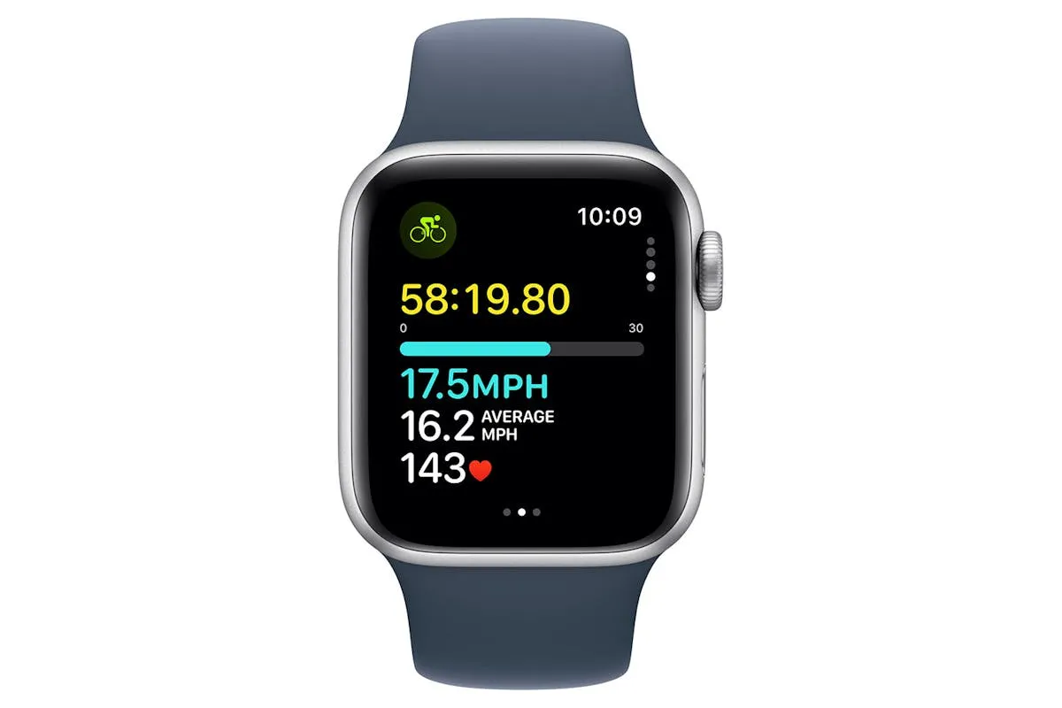 Apple Watch SE GPS | 40mm | Silver Aluminium Case with Silver Sport Band - M/L