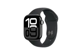 Apple Watch Series 10 | 46mm | Jet Black Aluminium Case Black Sport Band S/M