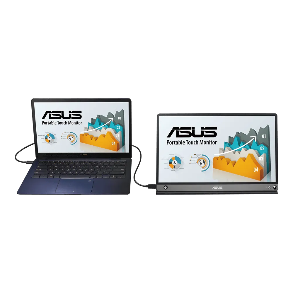 ASUS ZenScreen Touch MB16AMT 15.6" Portable Monitor Multi-Touch IPS