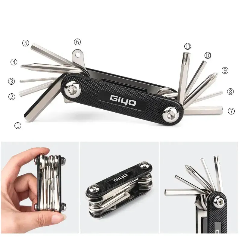 Bicycle Repair Tools Kit Hex Spoke Cycling Screwdrivers Tool Tyre Lever Allen Wrench MTB Mountain Bike Multitool Cycling Tools