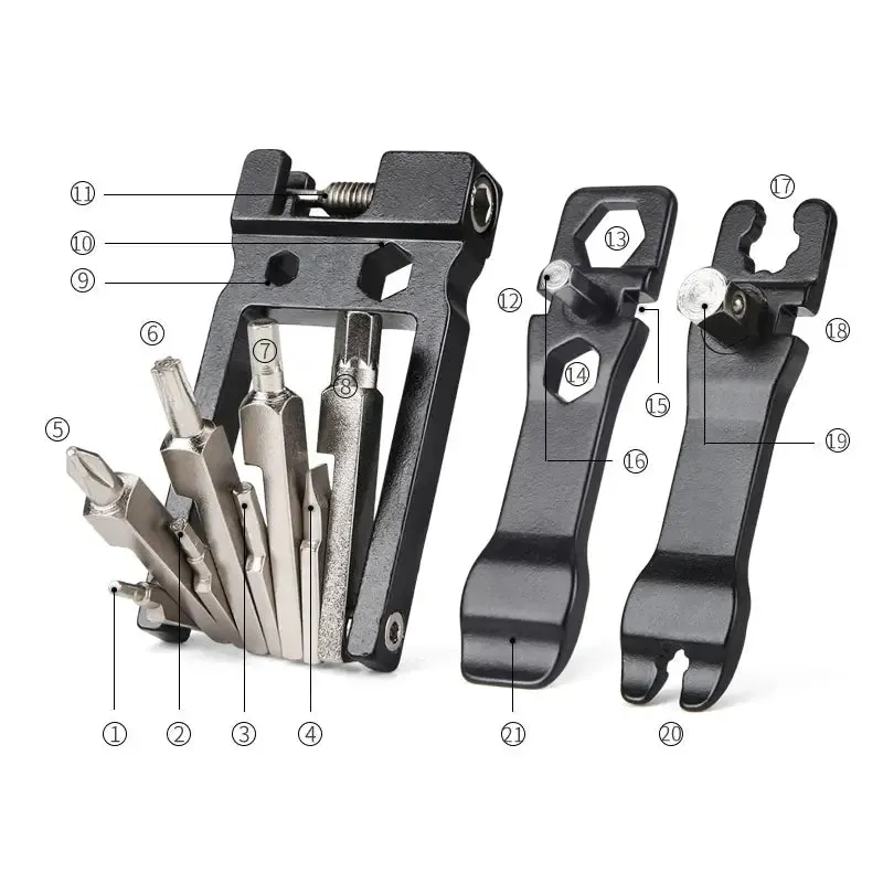 Bicycle Repair Tools Kit Hex Spoke Cycling Screwdrivers Tool Tyre Lever Allen Wrench MTB Mountain Bike Multitool Cycling Tools