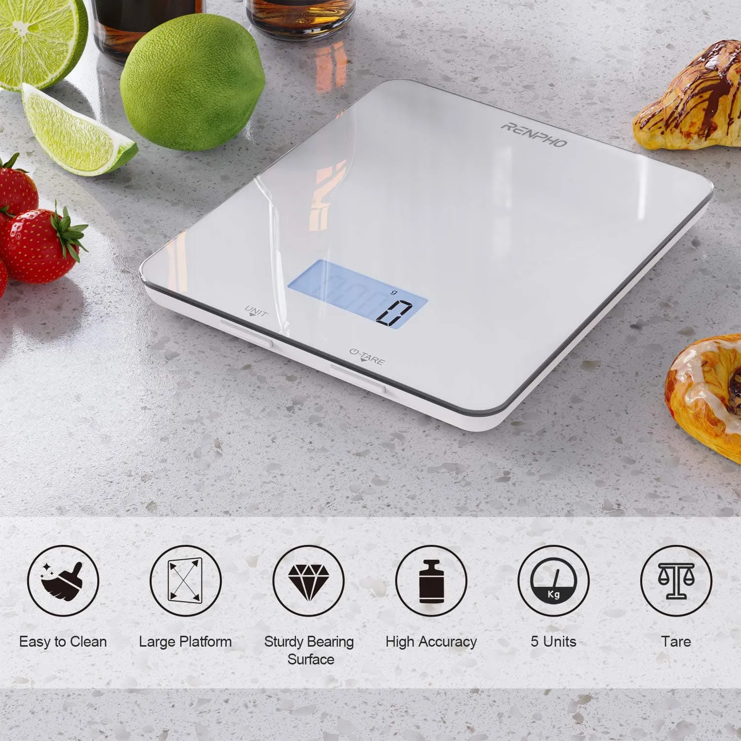 Calibra 1 Smart Nutrition Scale (White)