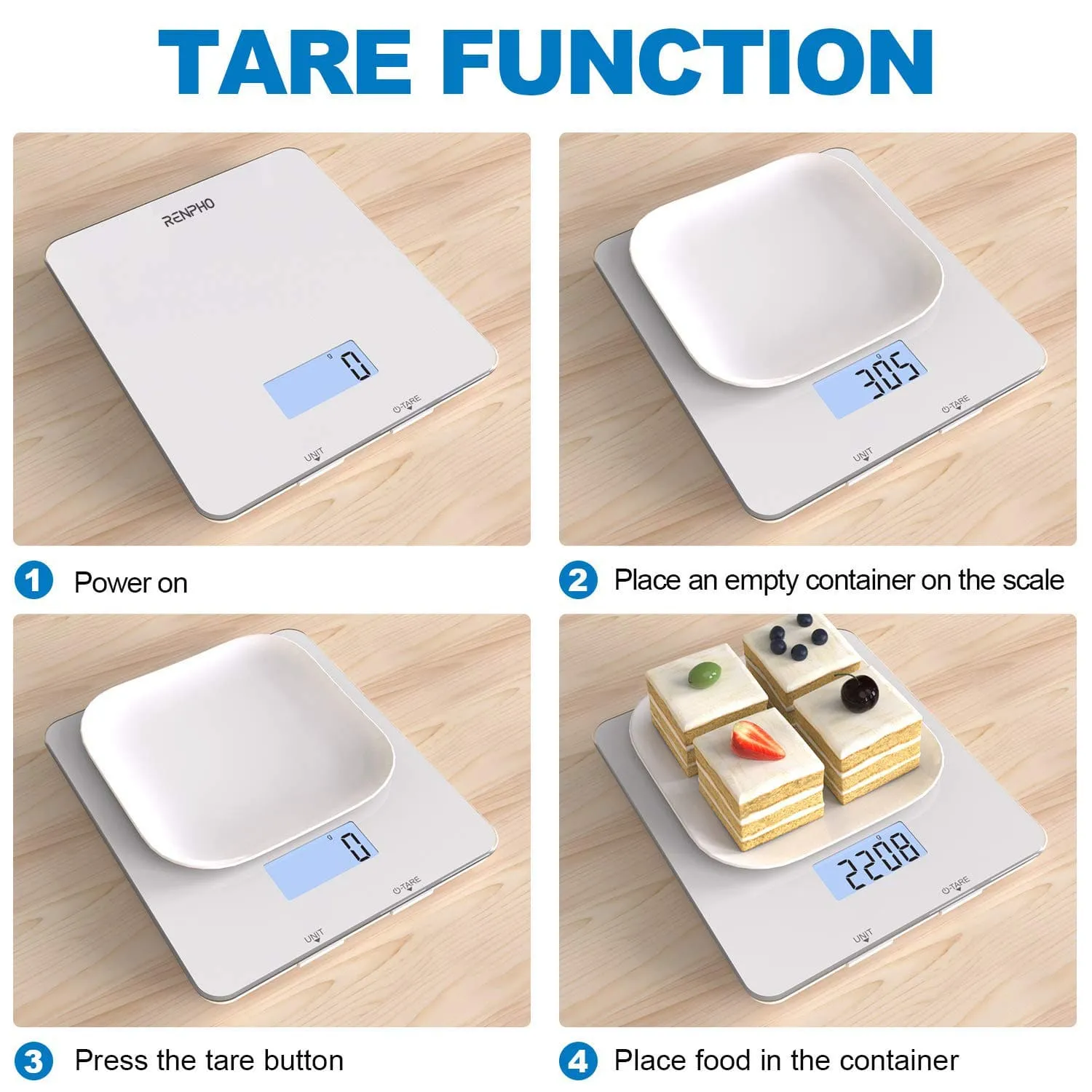 Calibra 1 Smart Nutrition Scale (White)