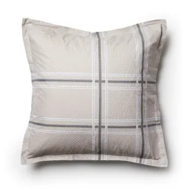 Charlie Slate European Pillowcase by Logan and Mason