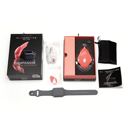 Clandestine - Devices Companion Panty Vibrator with Wearable Remote (Coral)