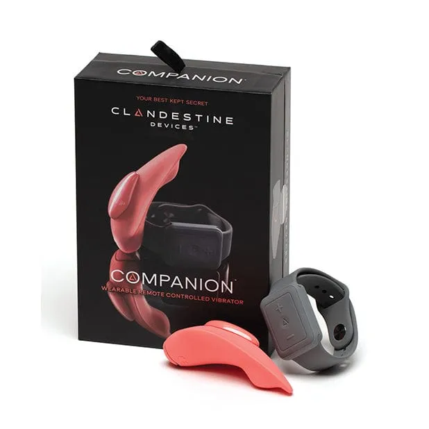 Clandestine - Devices Companion Panty Vibrator with Wearable Remote (Coral)