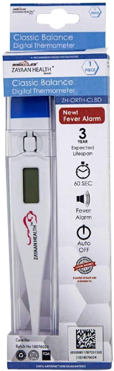 Classic Balance Digital Thermometer, High Accuracy, Fast Response, Rigid Sensor Tip