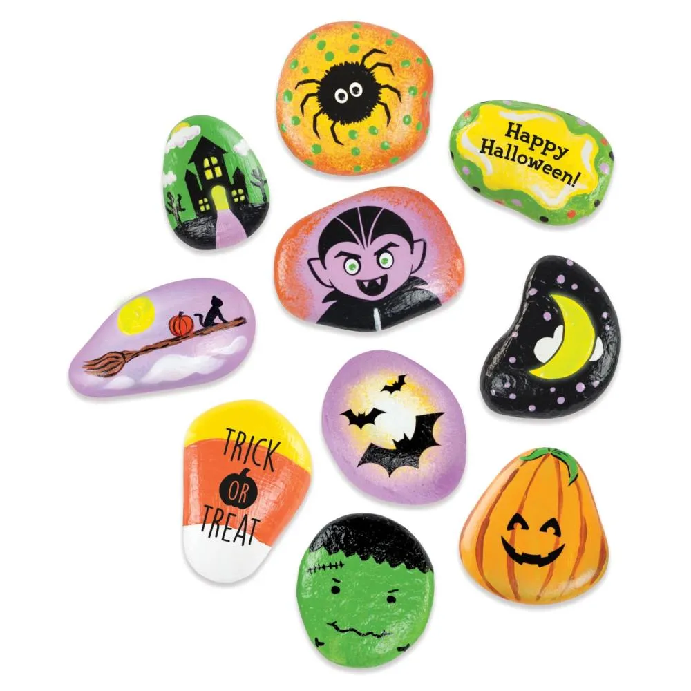 Creativity for Kids Halloween Hide & Seek Rock Painting