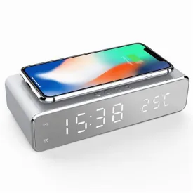 Digital Clock with Wireless Charging