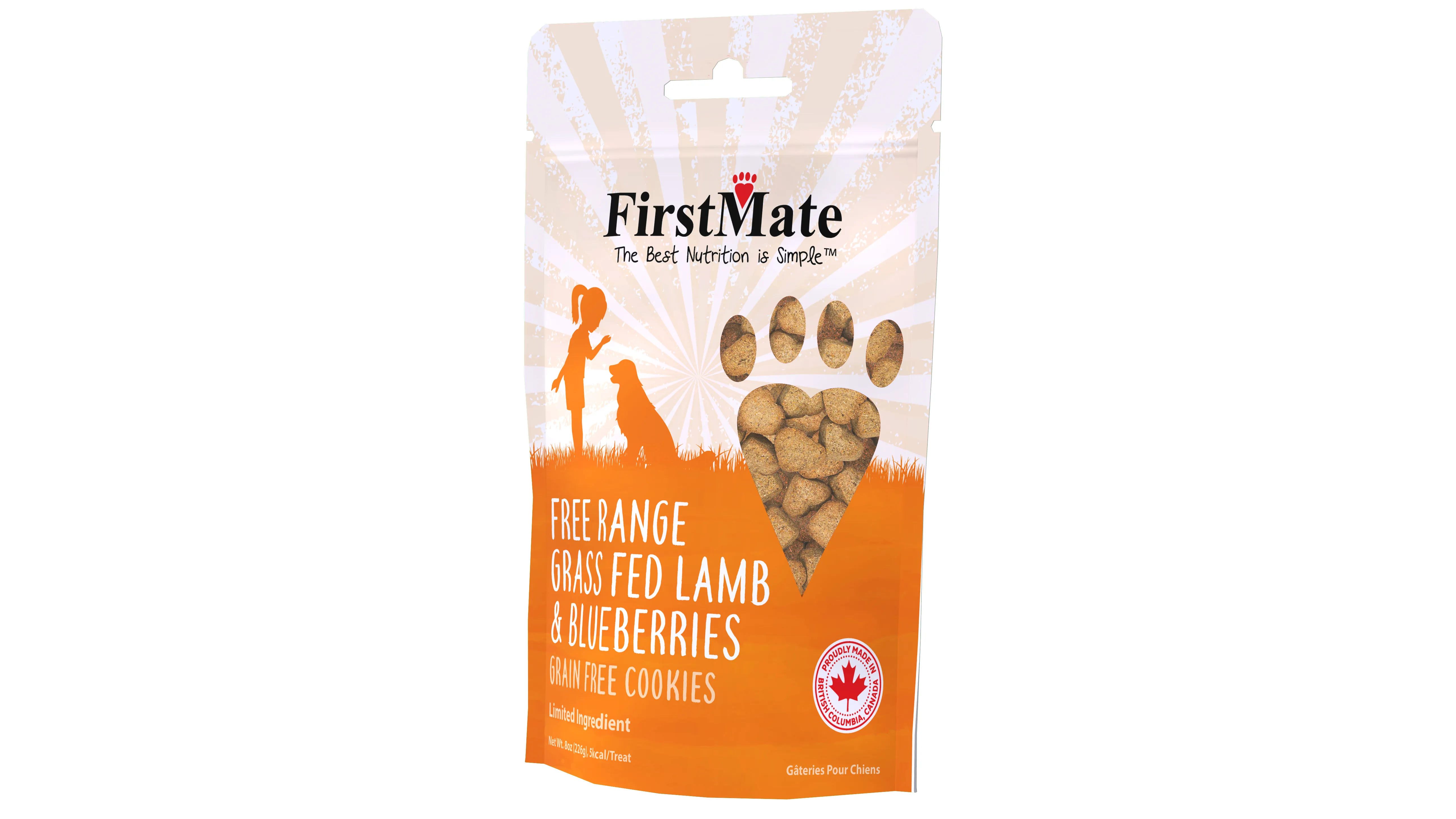 FirstMate Free Range Grass Fed Lamb & Blueberries Treats 226g