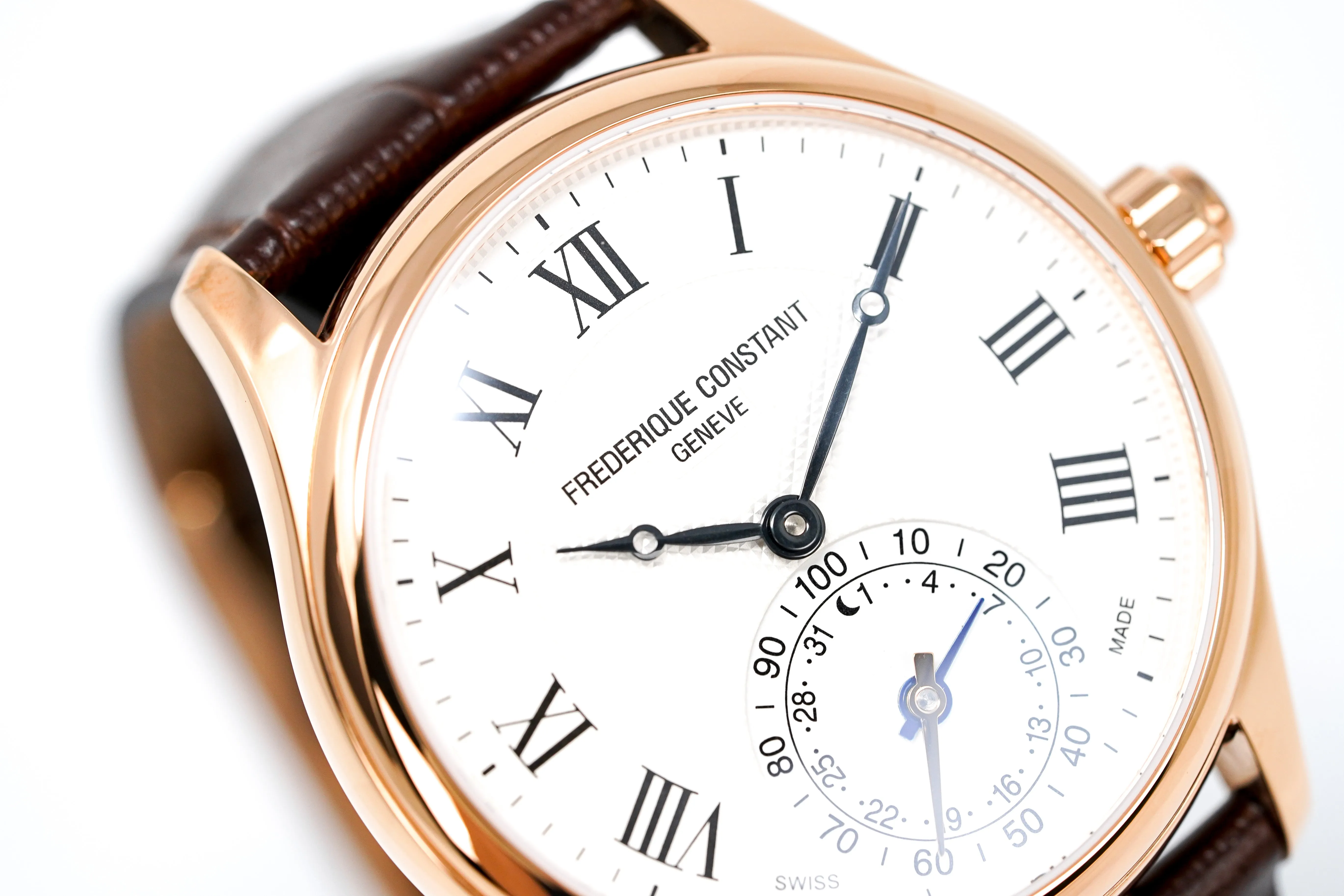 Frederique Constant Watch Men's Horological Smartwatch Classics Rose Gold FC-285MC5B4