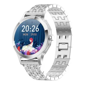 Full round Affordable Luxury Fashion Zinc Alloy 240*240 Resolution Physiological Cycle G1 Female Smart Watch