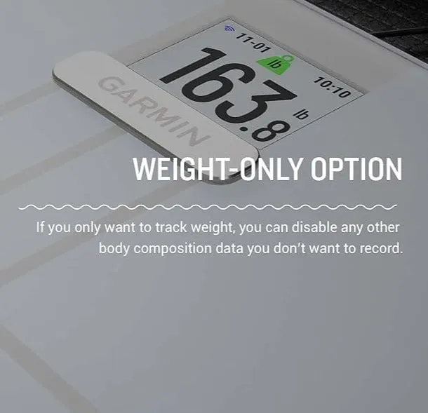 Garmin Index S2 Smart Scale Measures Fat / Muscle / Bone Mass