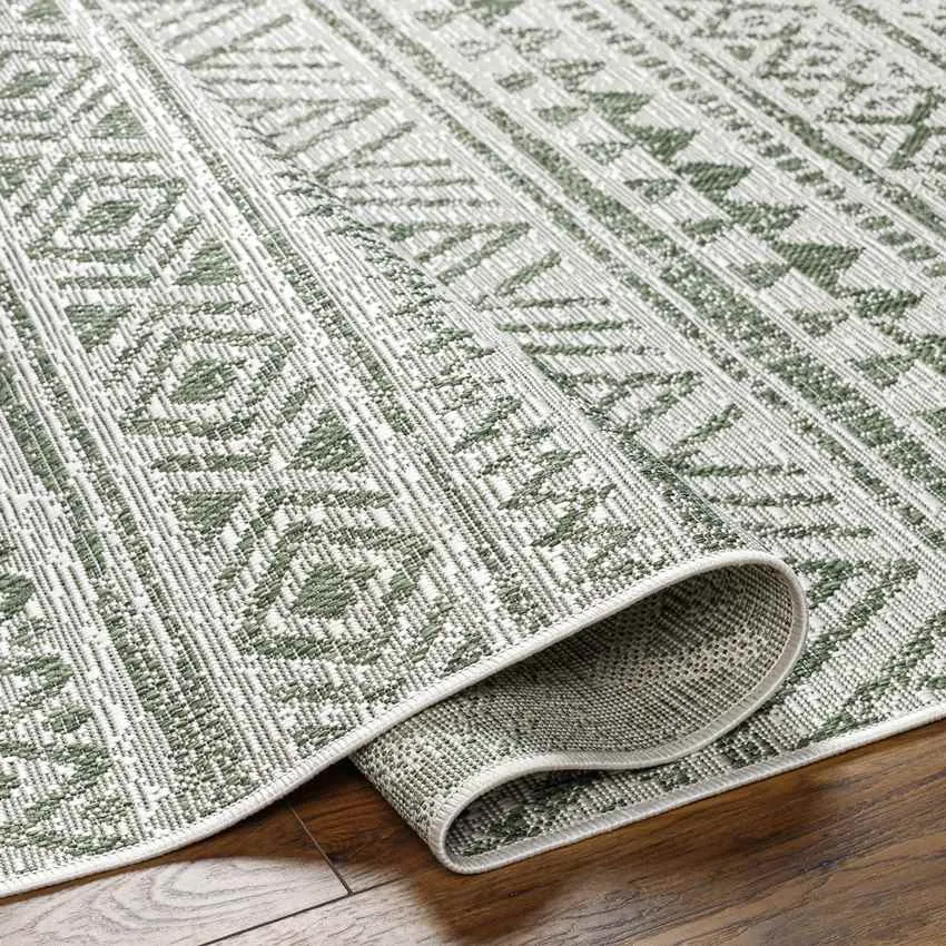 Goff Global Moss Green Area Rug