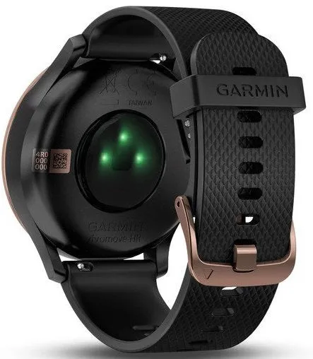 GRM Watch Vivomove HR Rose Gold with Black Silicone Band D