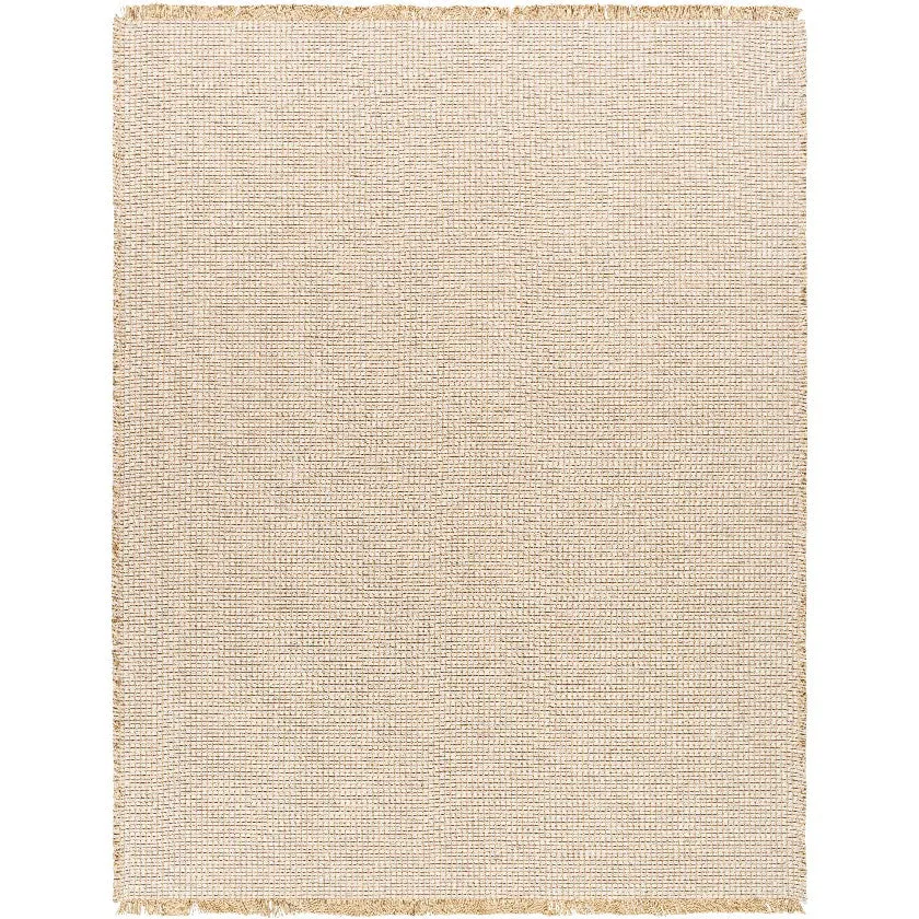 Hendy Solid and Border Mocha Area Rug