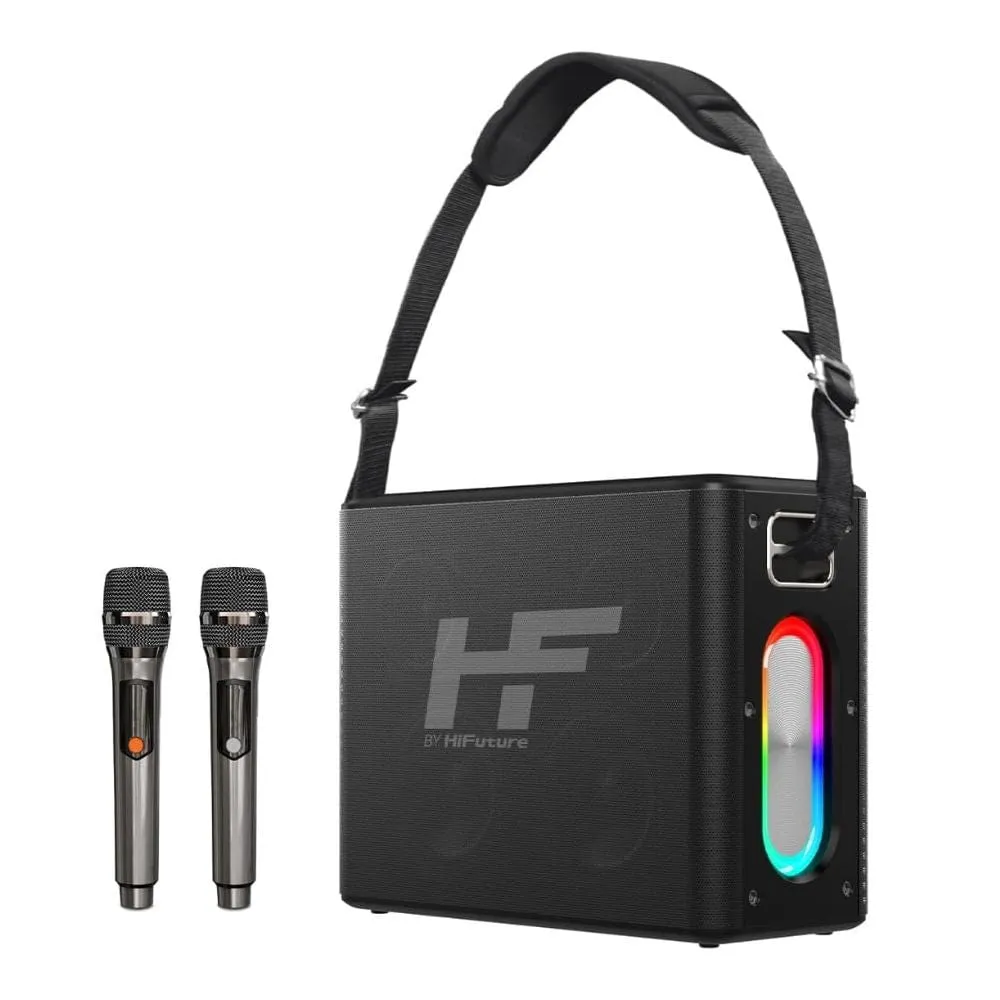 HiFuture MusicBox Wireless Karaoke with Microphones - HBB8