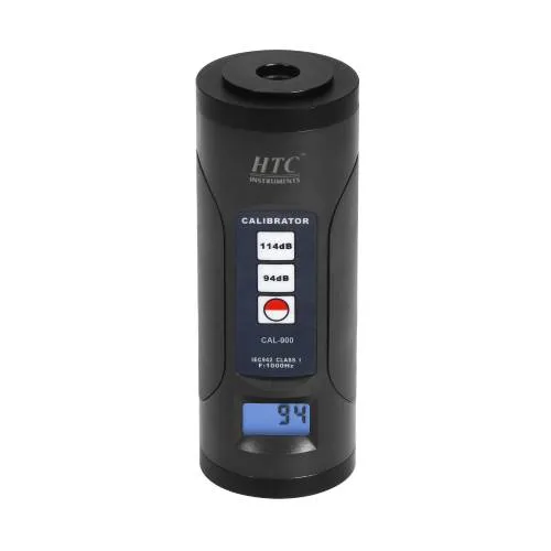 HTC CAL-900 Sound Level Calibrator Dual-Level 94 dB/114 dB 1000 Hz ±0.3 dB Accuracy for 1” and ½” Microphones