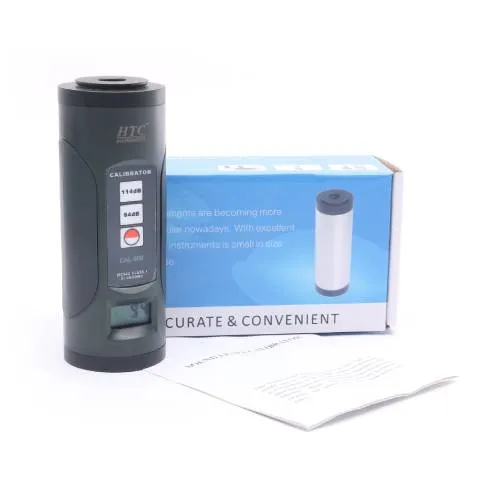 HTC CAL-900 Sound Level Calibrator Dual-Level 94 dB/114 dB 1000 Hz ±0.3 dB Accuracy for 1” and ½” Microphones