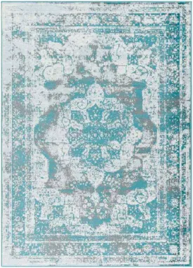 Hubert Traditional Teal Area Rug