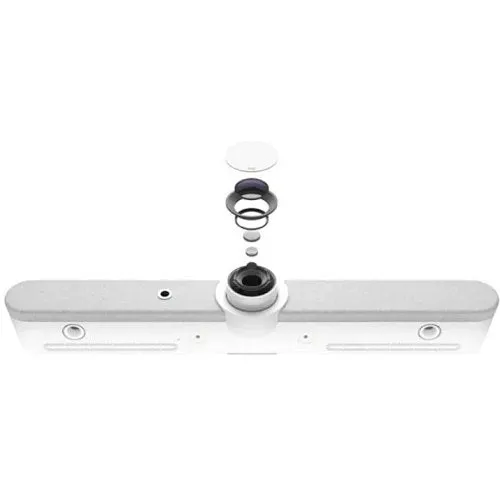 Logitech 960-001320 Rally Bar All-in-One Video Bar for Medium to Large Rooms, 4K, 1440p, 1080p, 900p, 720p, and SD at 30fps