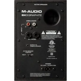 M-Audio BX3 Graphite 3.5" 20W Active Studio Monitors (Pair)