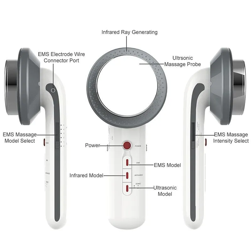 Multifunctional EMS Infrared Ultrasonic Wrinkle Fat Remover Pain Relief & Weight Loss Machine