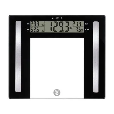 New - Glass Body Fat Scale Clear - Weight Watchers