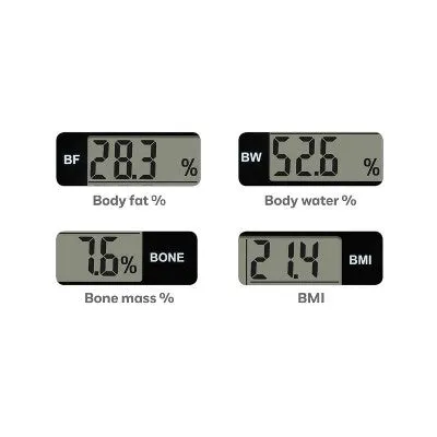 New - Glass Body Fat Scale Clear - Weight Watchers