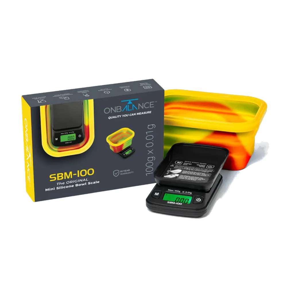 On Balance - SBM-100 Mini Rasta Silicone Bowl - 100g x 0.01g - Digital Scales