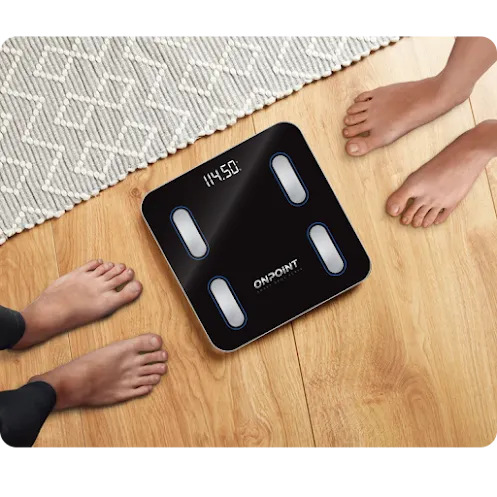 OnPoint Smart Body Composition Scale with Bluetooth, Accurate Weight Measurement, and Health Tracking Features