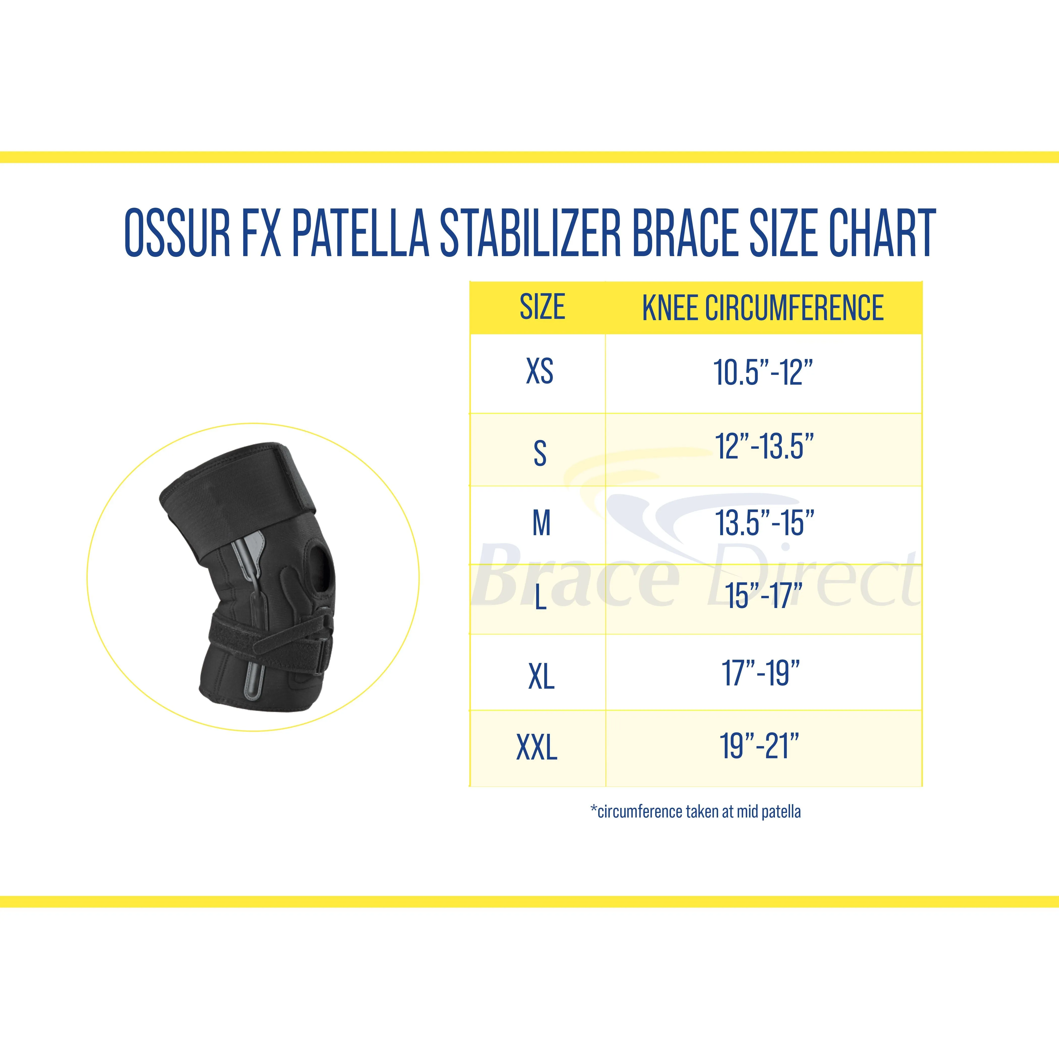 Ossur FX Patella Stabilizer Brace for Runner's Knee & Jumper's Knee - Professional Support with CoolFlex Technology