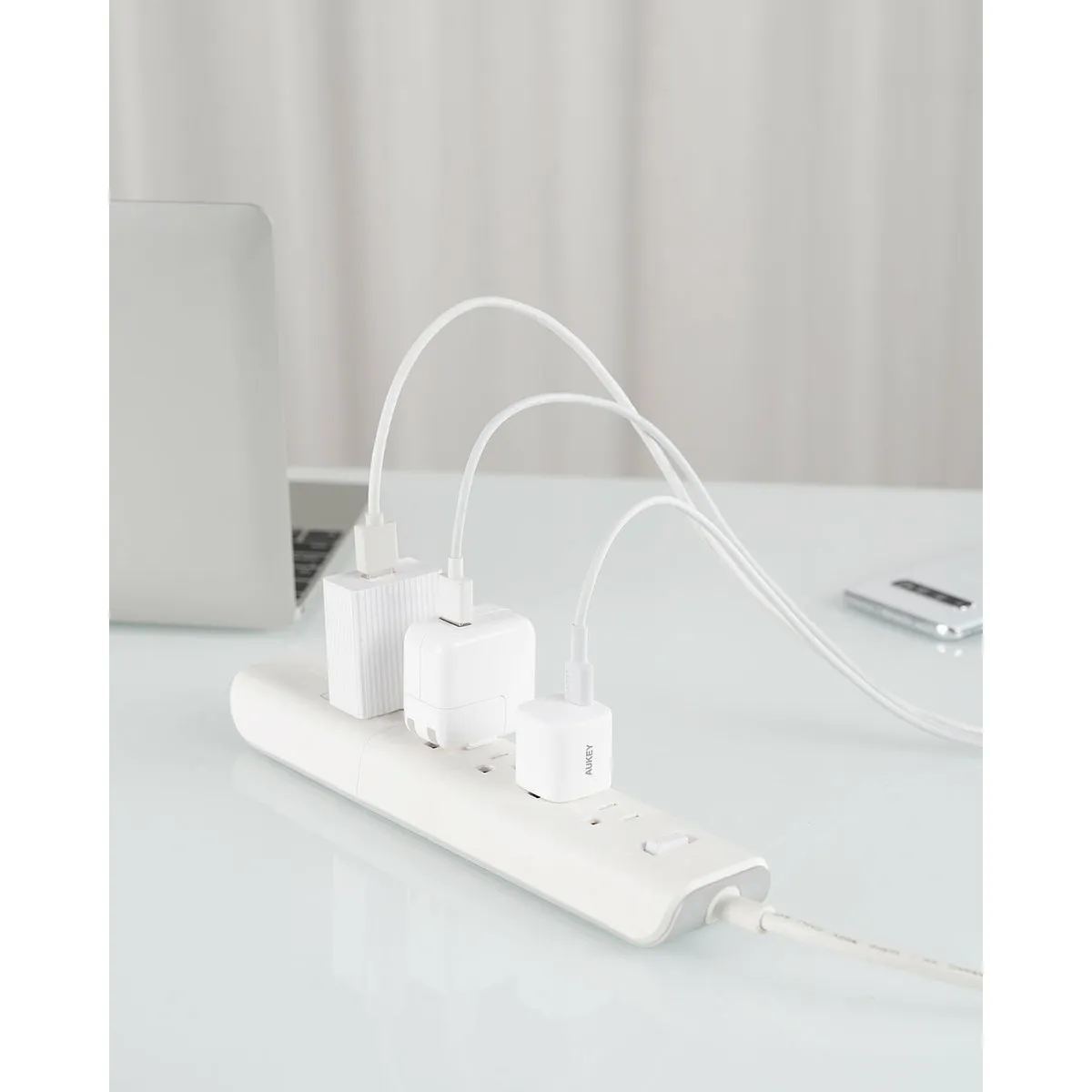 PA-B1 Omnia Mini 20W USB C PD Charger White, 2-Pack