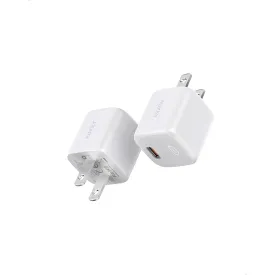 PA-B1 Omnia Mini 20W USB C PD Charger White, 2-Pack