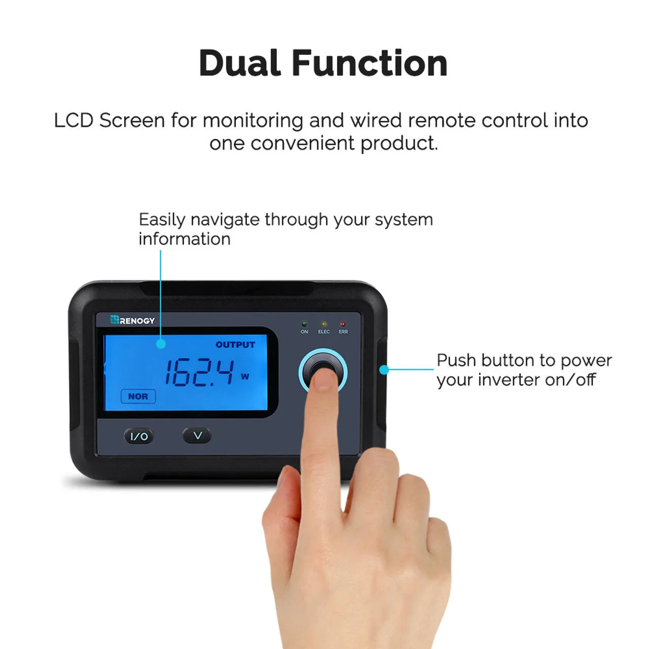 Renogy RMS-PGH - Renogy PGH Inverter Series Remote Monitor