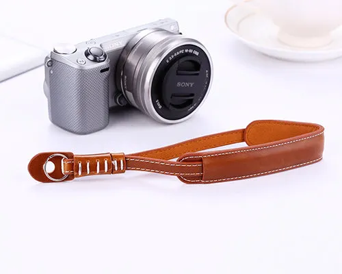 Retro Leather Camera Wrist Hand Strap