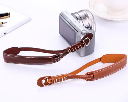 Retro Leather Camera Wrist Hand Strap