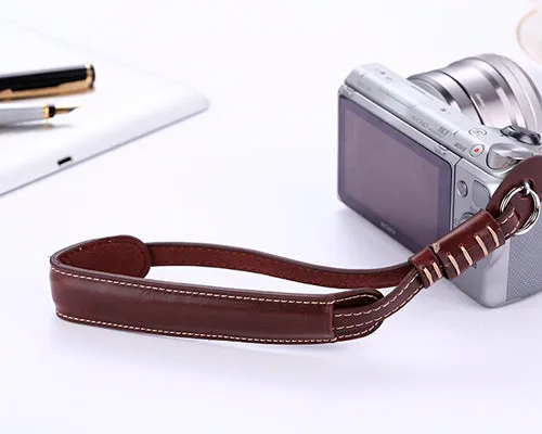 Retro Leather Camera Wrist Hand Strap