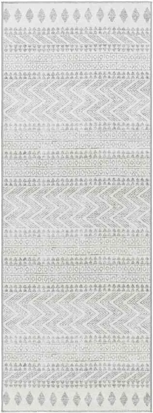 Rose Global Cream/Light Gray Washable Area Rug