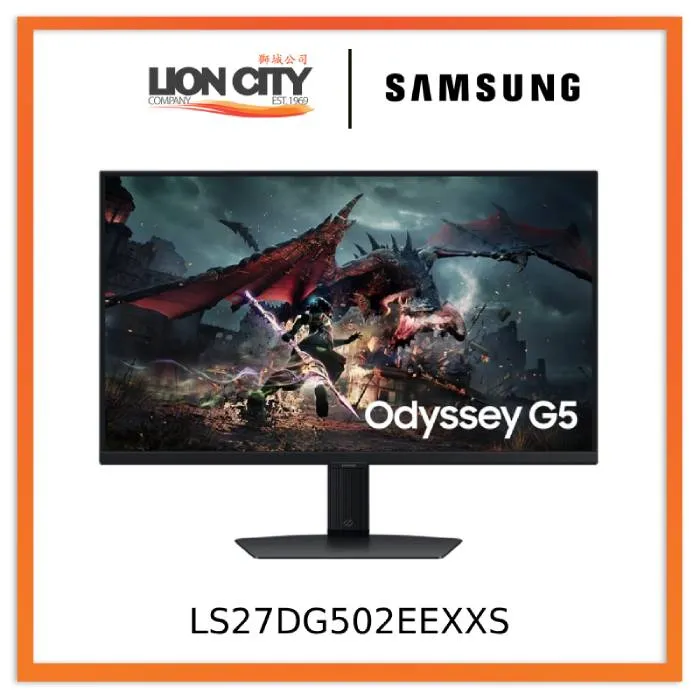 Samsung LS27DG502EEXXS 27" Odyssey G5 G50D QHD 180Hz Gaming Monitor