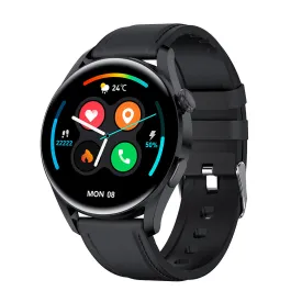 Smart Watch Bluetooth Calling Body Temperature Heart Rate Blood Pressure Oximeter Step Controlled by Music Detection