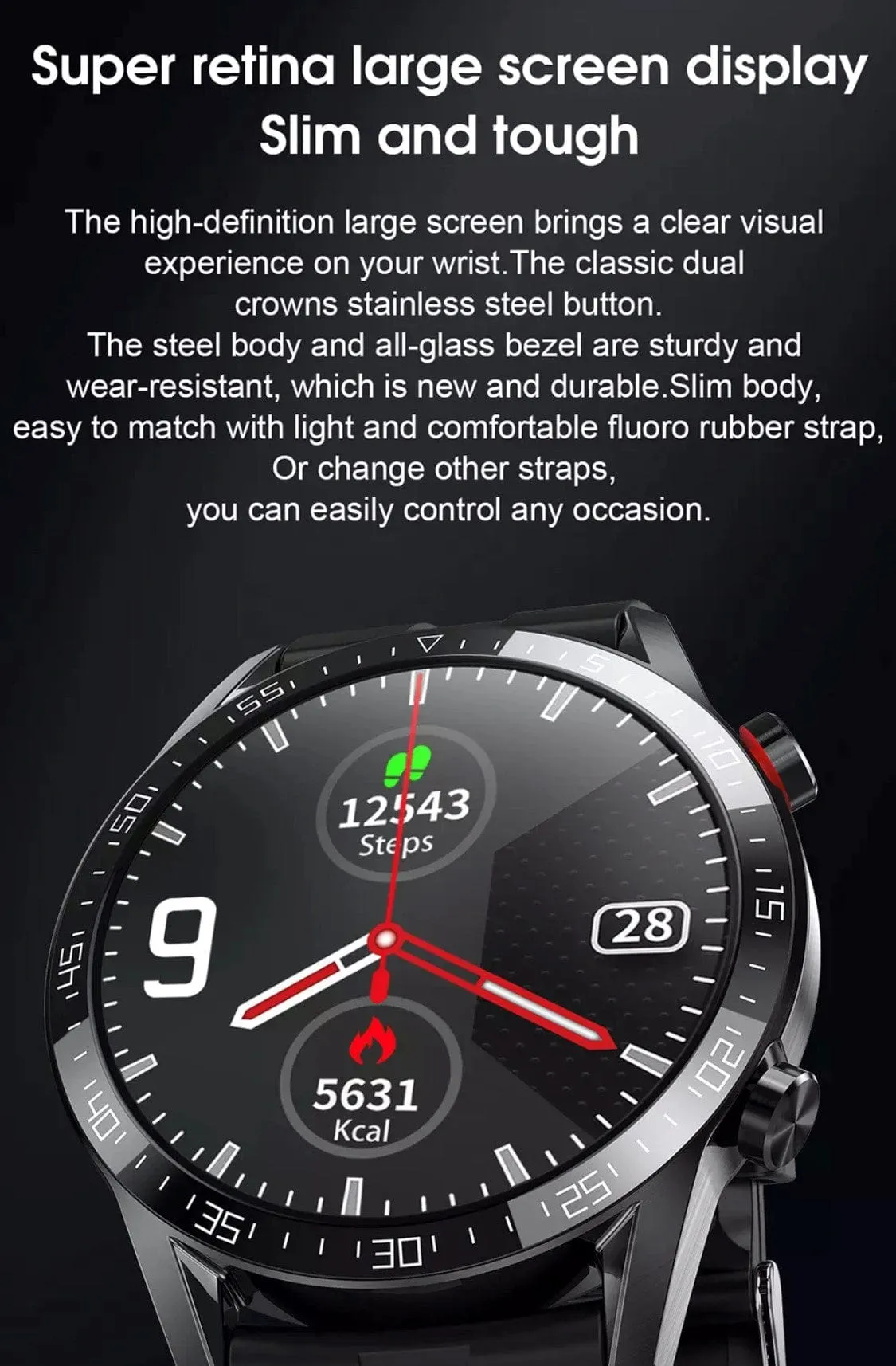 Smartoby L13 High End Smart Watch Silver-- Extra Straps Availible