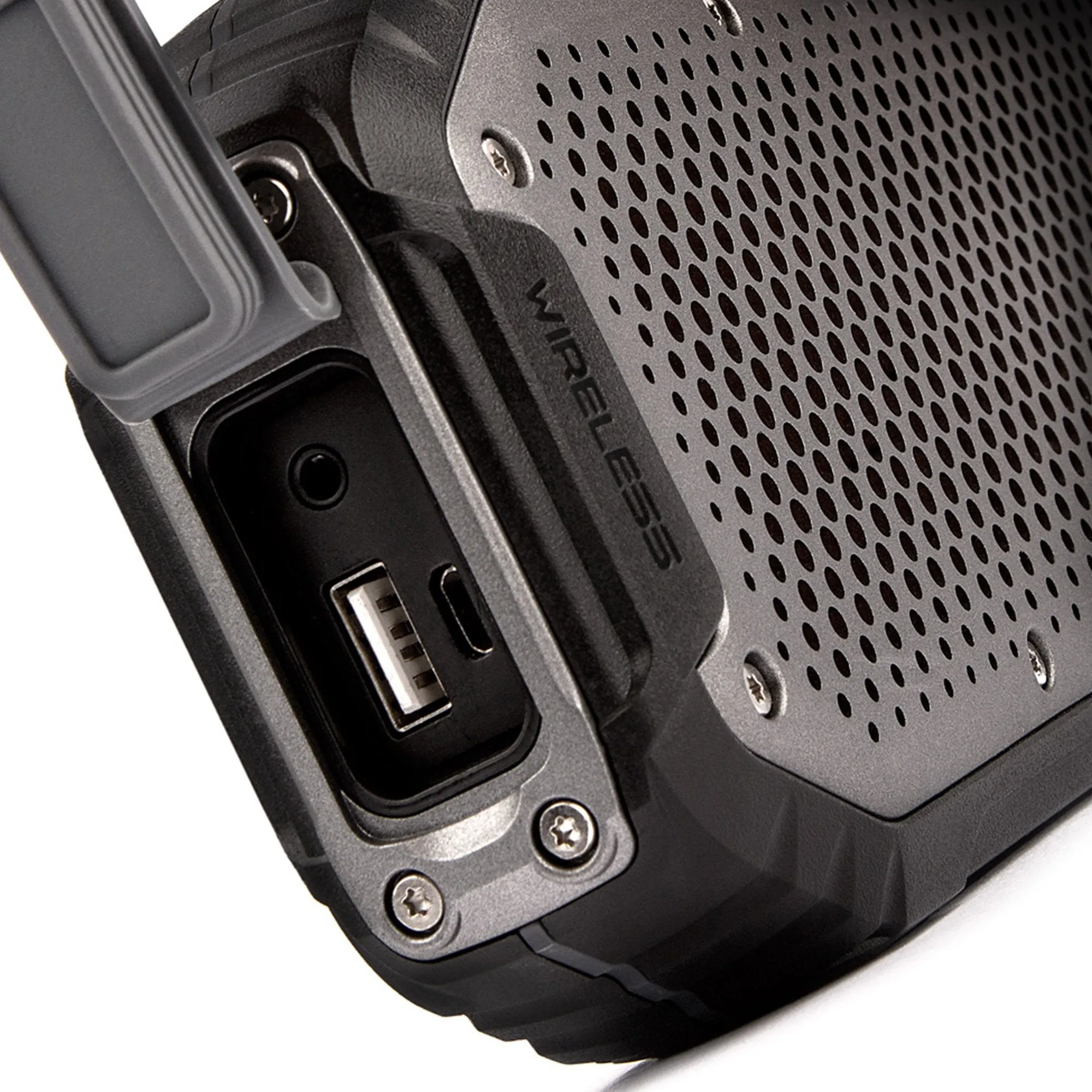 Veho MX-1 Water Resistant Rugged Bluetooth wireless Speaker with built-in power bank