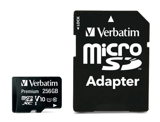 Verbatim Premium - Flash Memory Card - 256 Gb - Microsdxc Uhs-I