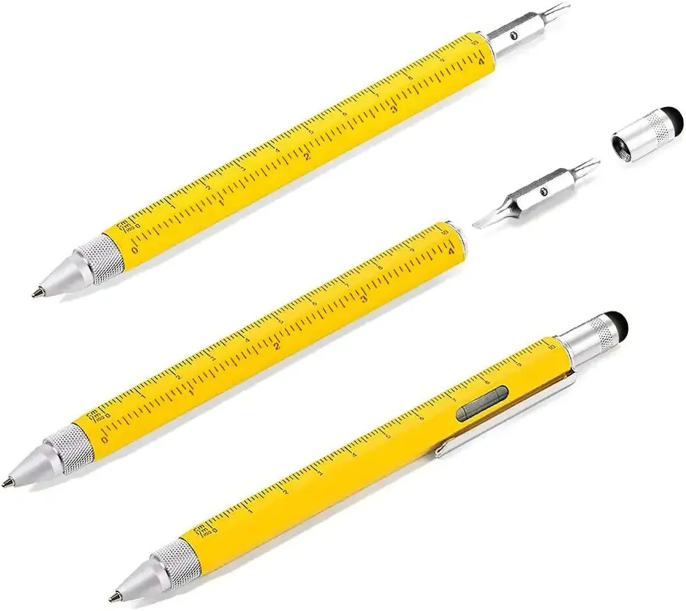 Versatile 6-in-1 Multi-Function Pen