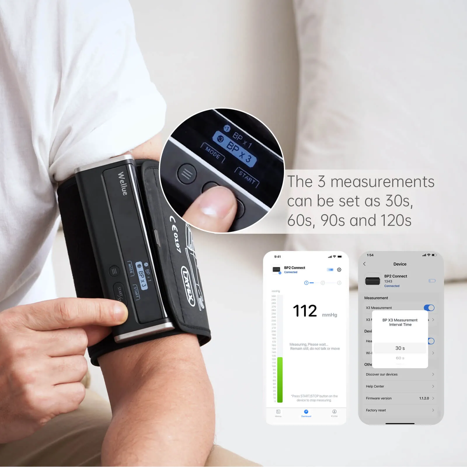 Wi-Fi Blood Pressure Monitor with ECG